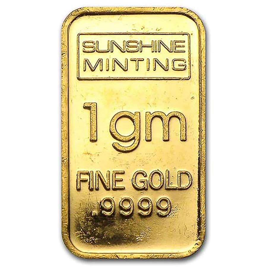 1 gram Gold Bar