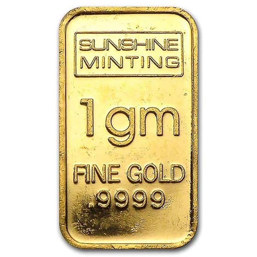 1 gram Gold Bar